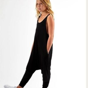 Black Sleeveless Jumpsuit “Momper Romper”